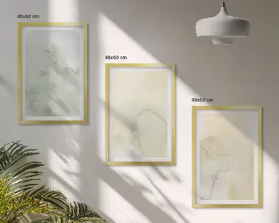 Set tablouri pentru dormitor cu texturi pastelate de acuarelă