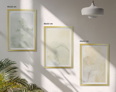 Set tablouri pentru dormitor Texturi pastelate de acuarelă