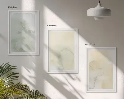 Set tablouri pentru dormitor cu texturi pastelate de acuarelă