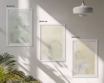 Set tablouri pentru dormitor Texturi pastelate de acuarelă