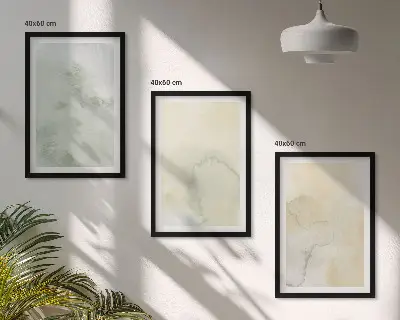 Set tablouri pentru dormitor cu texturi pastelate de acuarelă