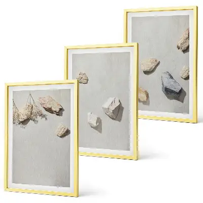 Set de tablouri decorative cu decorațiuni de plajă și pietre în stil boho