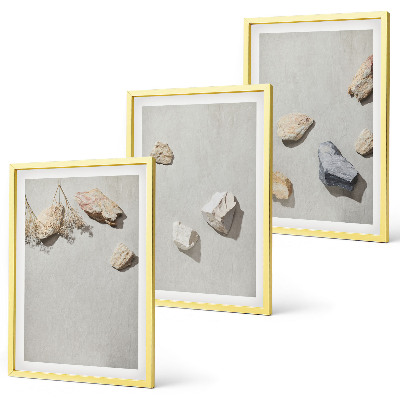 Set tablouri decorative Decorațiuni de plajă cu pietre în stil boho