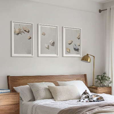 Set tablouri decorative Decorațiuni de plajă cu pietre în stil boho