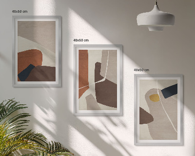 Set tablouri pentru dormitor Pictură boho abstractă