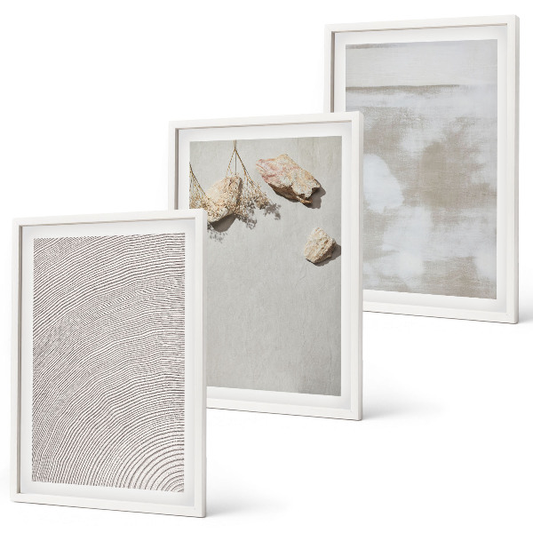 Set tablouri decorative Textură boho cu pietre de nisip