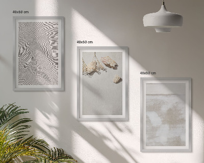Set tablouri decorative Textură boho cu pietre de nisip