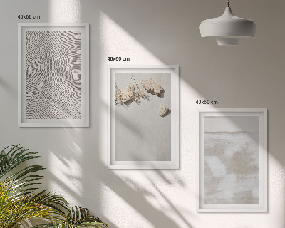 Set tablouri decorative Textură boho cu pietre de nisip