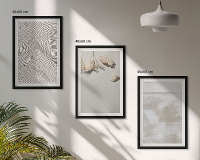 Set tablouri decorative Textură boho cu pietre de nisip