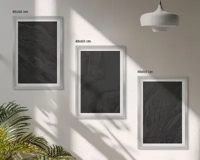 Set tablouri pentru dormitor cu texturi elegante din marmură închisă la culoare