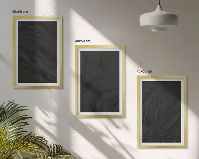 Set tablouri pentru dormitor cu texturi elegante din marmură închisă la culoare