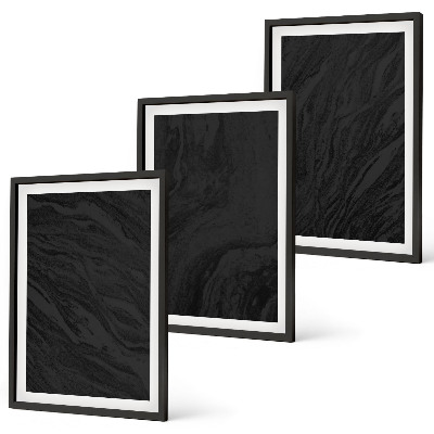Set tablouri pentru dormitor Texturi elegante din marmură închisă la culoare