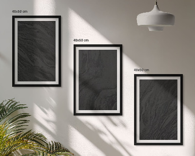 Set tablouri pentru dormitor Texturi elegante din marmură închisă la culoare