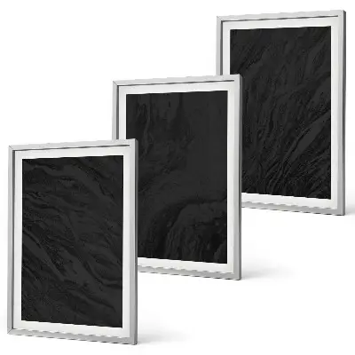 Set tablouri pentru dormitor cu texturi elegante din marmură închisă la culoare