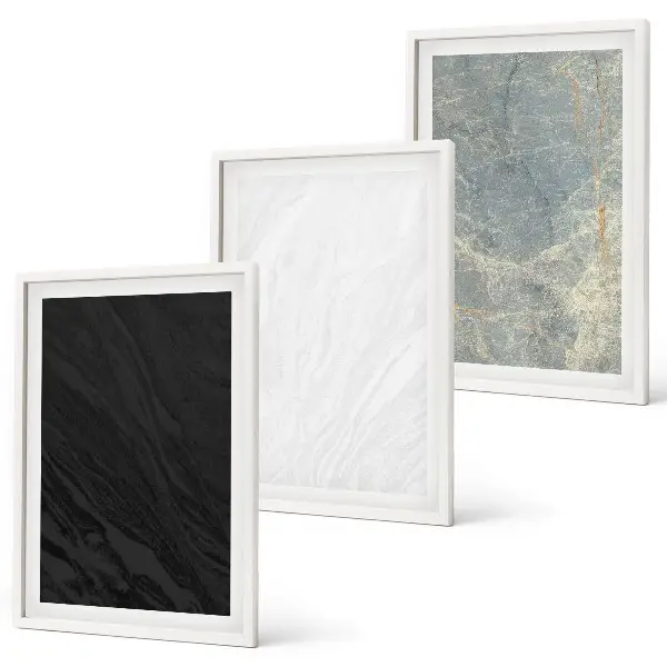 Set tablouri decorative cu model de structuri elegante din piatră