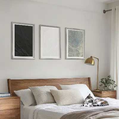 Set tablouri decorative cu model de structuri elegante din piatră