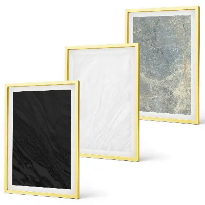 Set tablouri decorative cu model de structuri elegante din piatră
