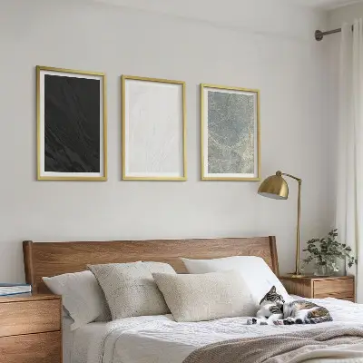 Set tablouri decorative cu model de structuri elegante din piatră