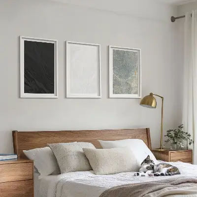 Set tablouri decorative cu model de structuri elegante din piatră