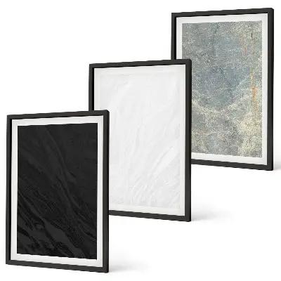 Set tablouri decorative cu model de structuri elegante din piatră