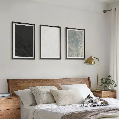 Set tablouri decorative cu model de structuri elegante din piatră