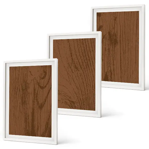 Set de tablouri pentru dormitor cu design minimalist și textură de lemn