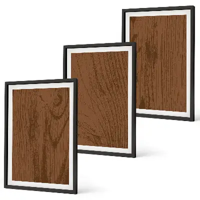 Set de tablouri pentru dormitor cu design minimalist și textură de lemn