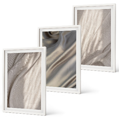 Set tablouri decorative Prim-plan cu țesături naturale boho