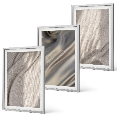 Set tablouri decorative Prim-plan cu țesături naturale boho