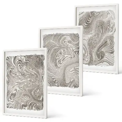 Set tablouri decorative cu grafică în forme moderne
