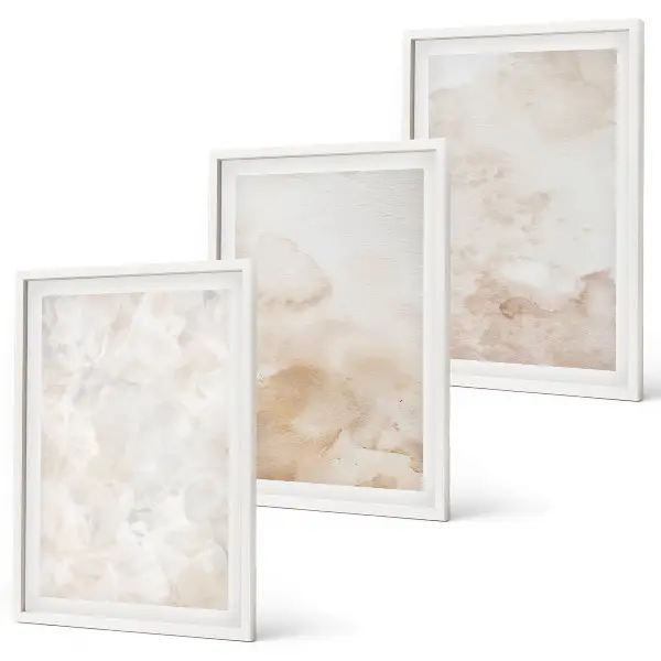 Set tablouri pentru dormitor cu texturi pastelate la modă
