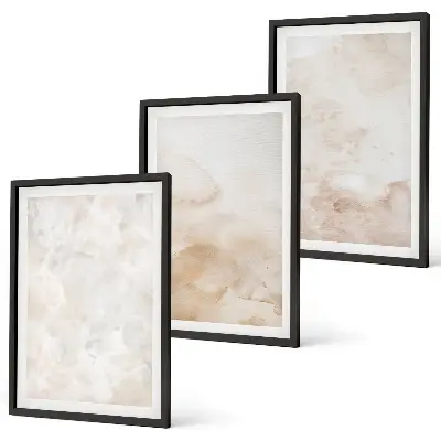 Set tablouri pentru dormitor cu texturi pastelate la modă