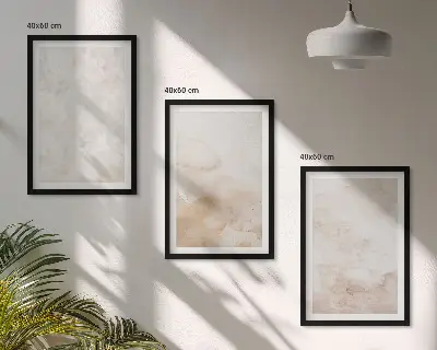 Set tablouri pentru dormitor cu texturi pastelate la modă