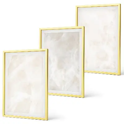 Set tablouri decorative cu model de marmură elegantă