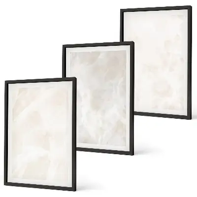 Set tablouri decorative cu model de marmură elegantă