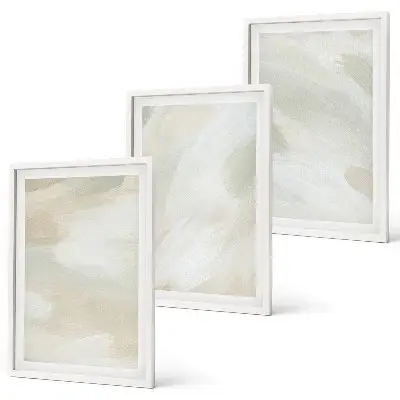 Set tablouri pentru dormitor cu vopsele strălucitoare abstracte în stil boho