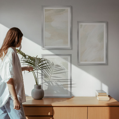 Set tablouri pentru dormitor Vopsele strălucitoare abstracte boho