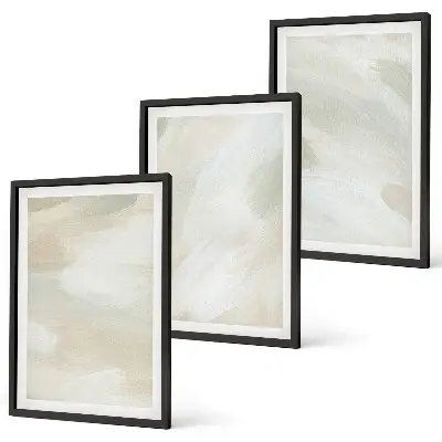 Set tablouri pentru dormitor cu vopsele strălucitoare abstracte în stil boho