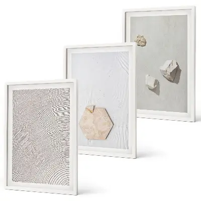 Set tablouri decorative cu texturi nisipoase în stil boho
