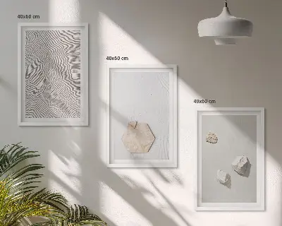 Set tablouri decorative cu texturi nisipoase în stil boho