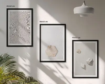 Set tablouri decorative cu texturi nisipoase în stil boho