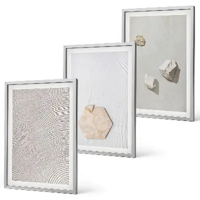 Set tablouri decorative cu texturi nisipoase în stil boho