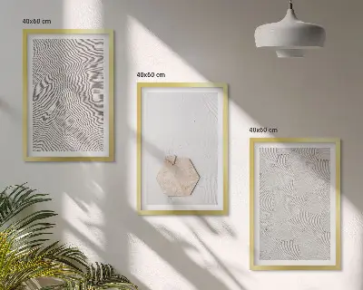 Set de tablouri pentru dormitor cu texturi nisipoase în stil boho
