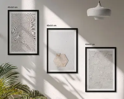 Set de tablouri pentru dormitor cu texturi nisipoase în stil boho