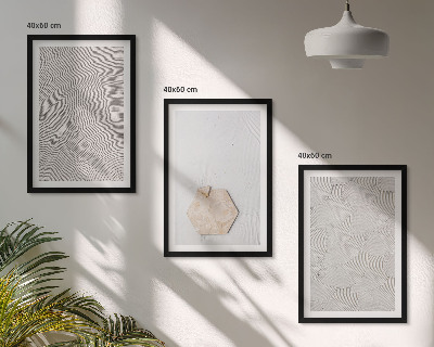 Set tablouri pentru dormitor Texturi nisipoase boho ușoare