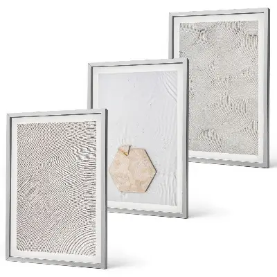 Set de tablouri pentru dormitor cu texturi nisipoase în stil boho