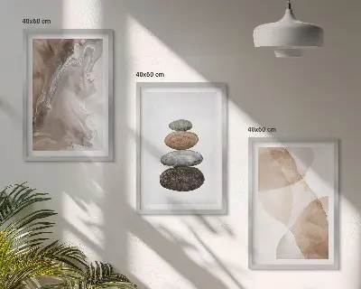 Set tablouri decorative forme abstracte pastelate