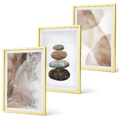 Set tablouri decorative forme abstracte pastelate