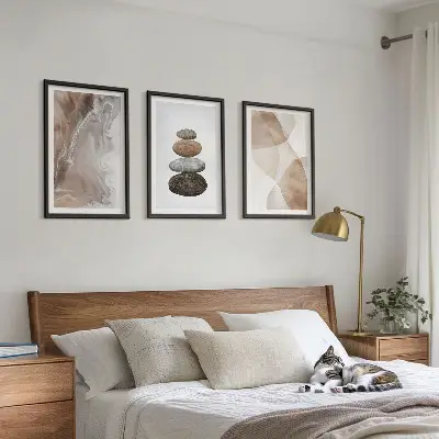 Set tablouri decorative forme abstracte pastelate