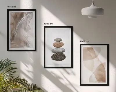 Set tablouri decorative forme abstracte pastelate